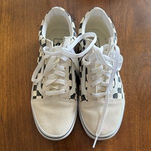 Suede Leather Checkered Vans